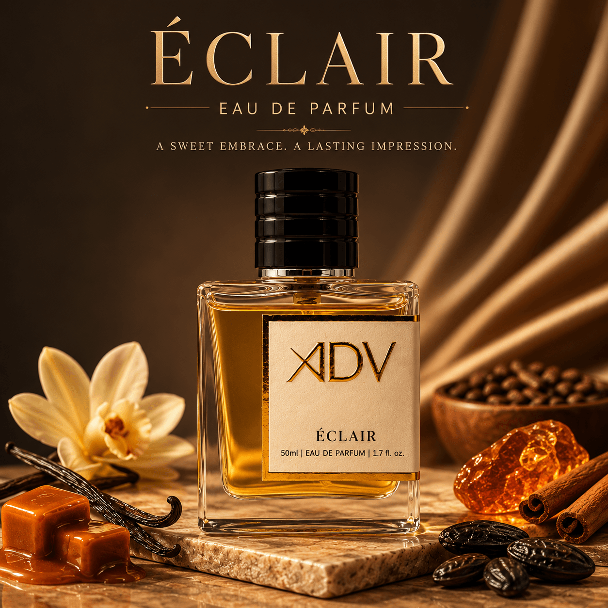 Éclair by Aroma Di Vita – Gourmand Unisex Perfume – 50ml Apparel Perfume