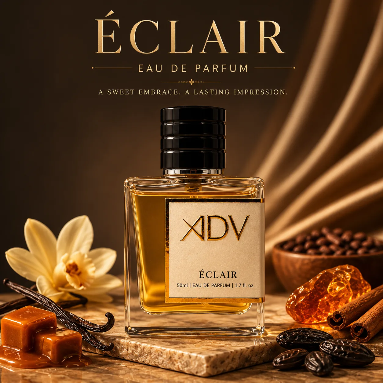Éclair by Aroma Di Vita – Gourmand Unisex Perfume – 50ml Apparel Perfume