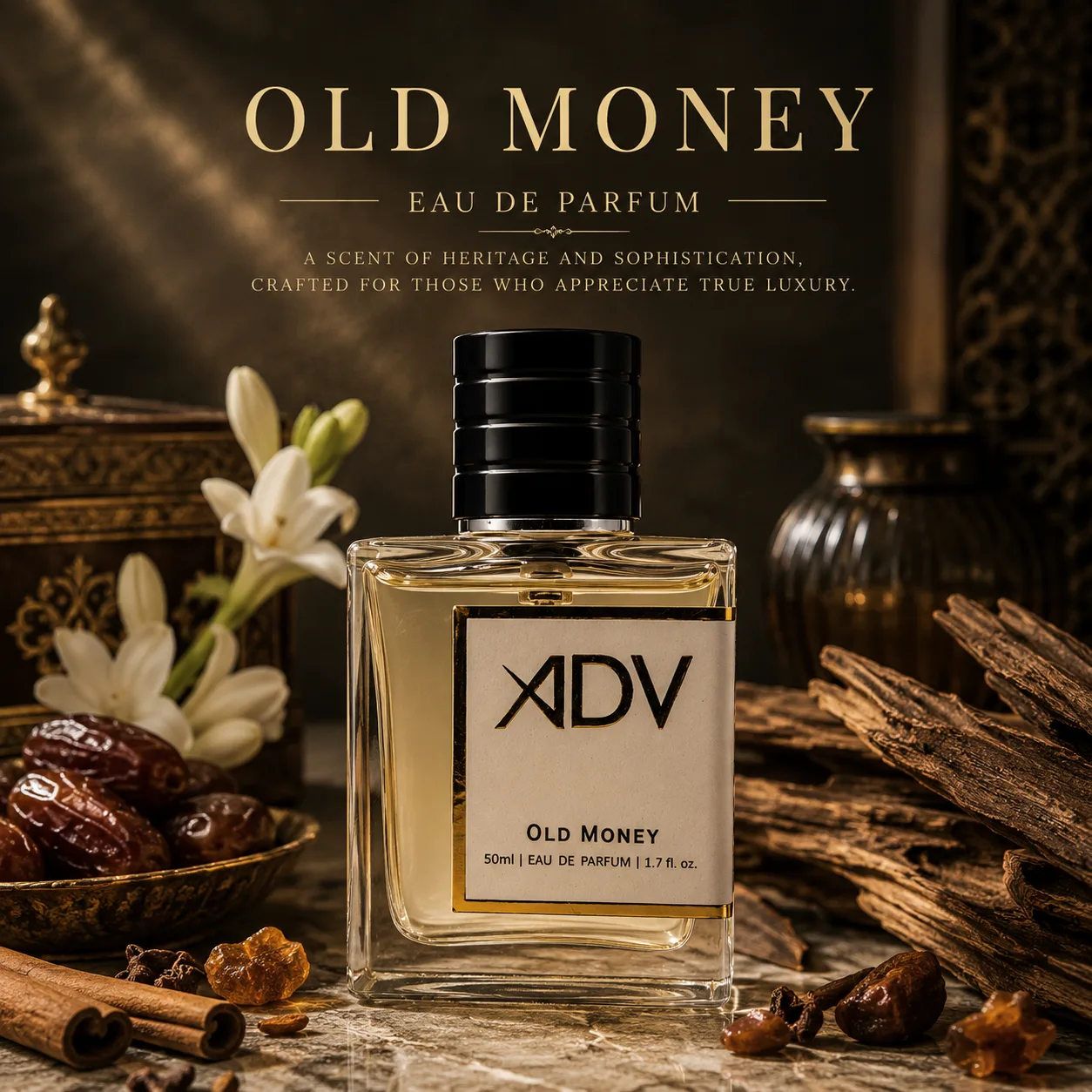 Old Money by Aroma Di Vita – Woody Amber Perfume – 50ml Apparel Perfume