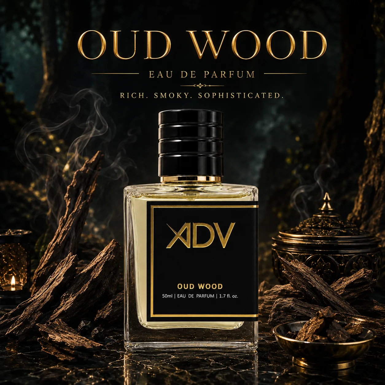 Oud Wood by Aroma Di Vita – Woody Oud Unisex Perfume – 50ml Apparel Perfume